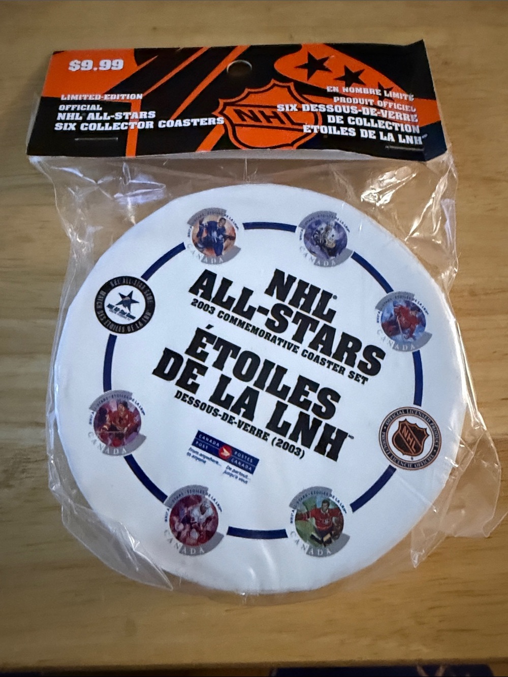 NHL White and Navy All-Stars Collector Coasters - NHL Brand